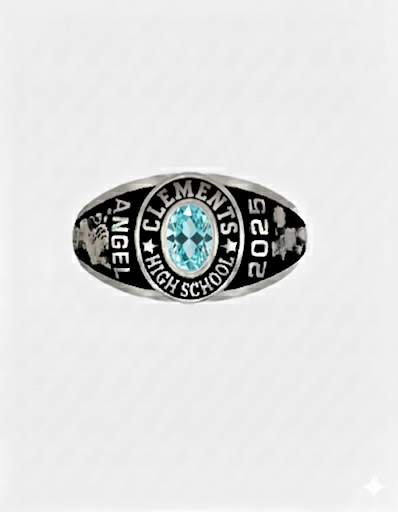Ladies Sterling Silver Traditional Class Ring