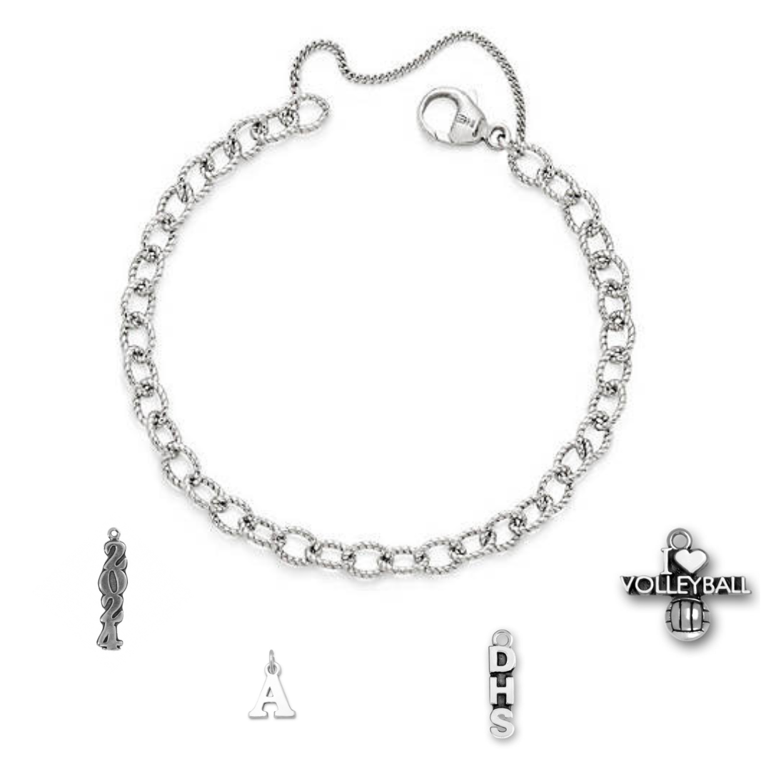 Pulsera con dijes de voleibol