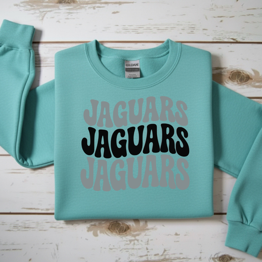 “Jaguars” Stacked Crewneck Sweatshirt