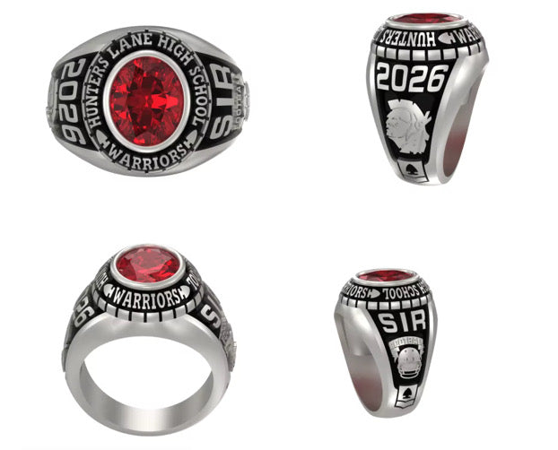 Hunters Lane Warriors Men’s Oval Class Ring