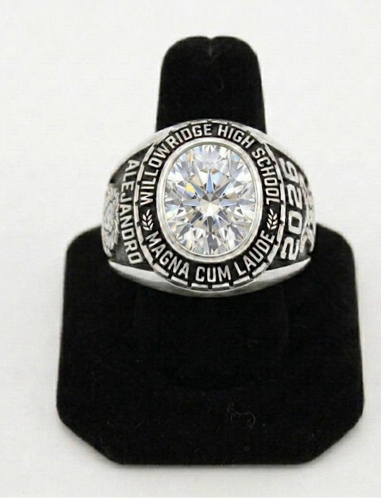 Men’s Traditional Oval Academic Honors Class Ring