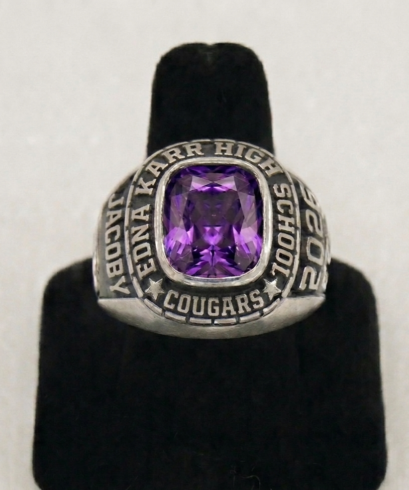 Edna Karr Cougars Men's Square Class Ring
