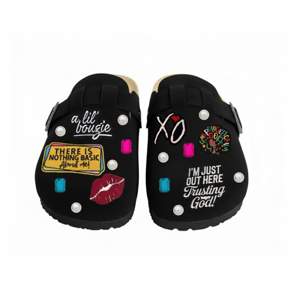 Handcrafted Patched Clogs