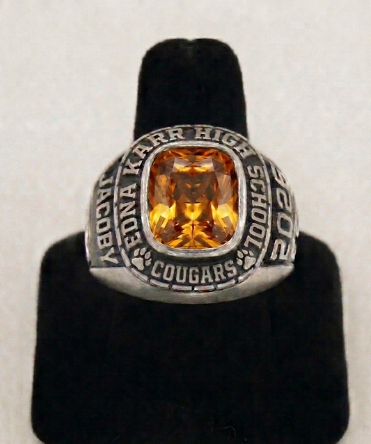 Edna Karr Cougars Men's Square Class Ring