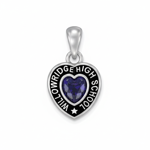 WHS Heart w/ Star Accent Class Necklace