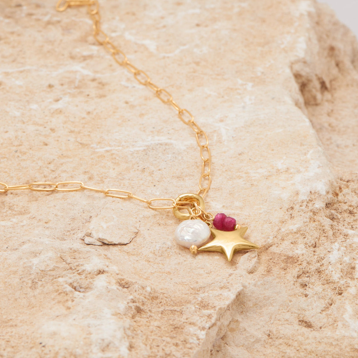 14/20 Gold Filled Gem Drop Birthstone Charm (January-December)