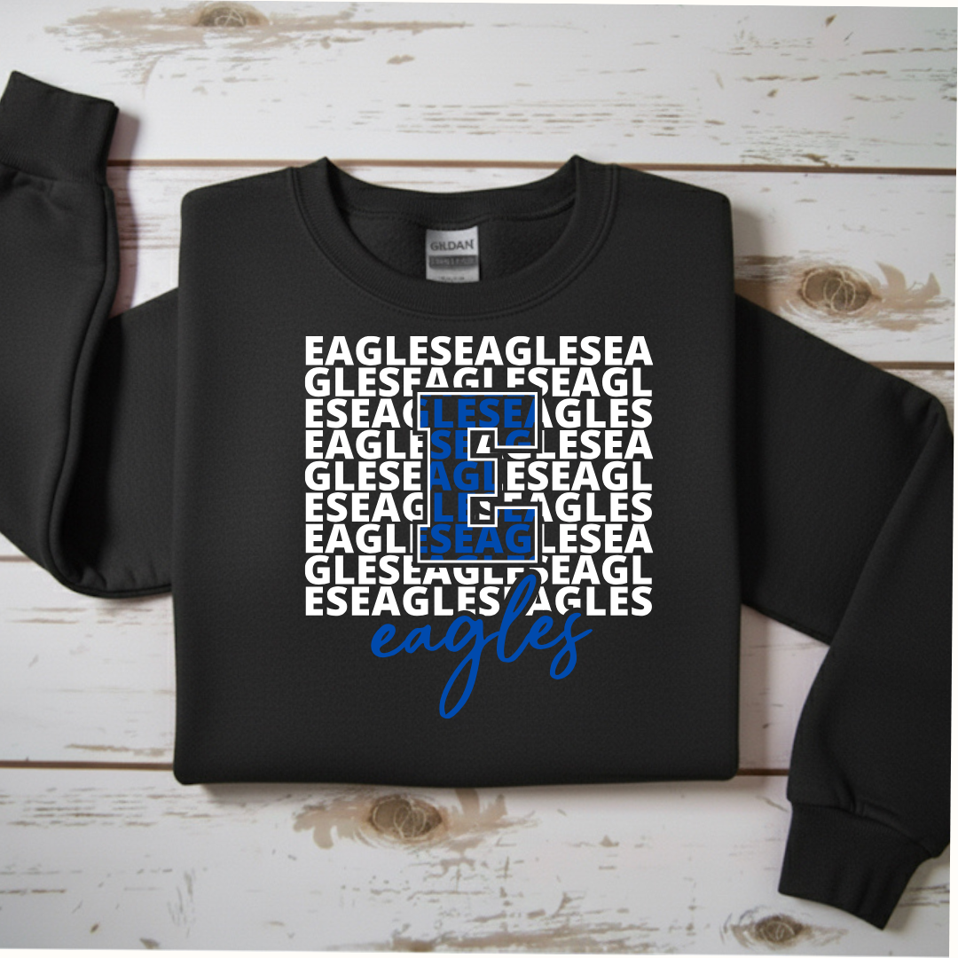 "Eagles Word" Mosaic Sweatshirt