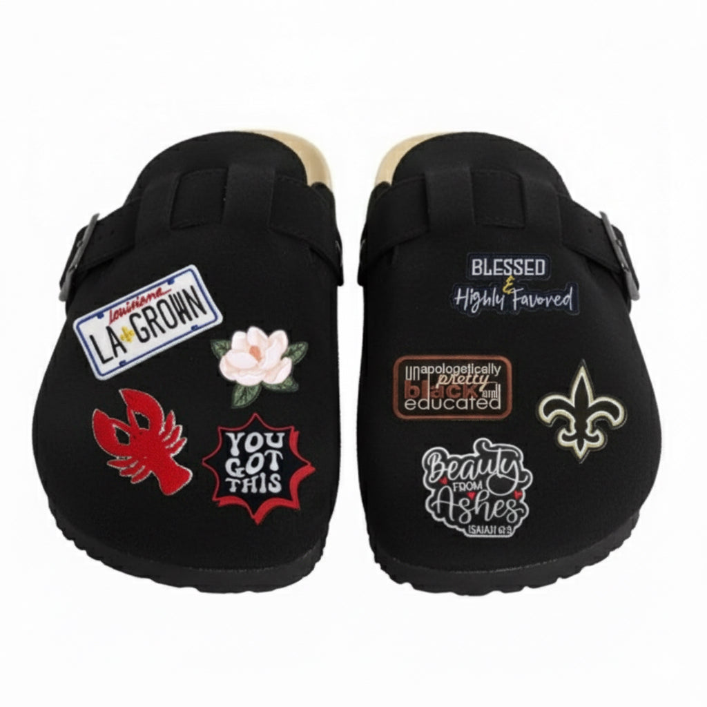 Handcrafted Patched Clogs