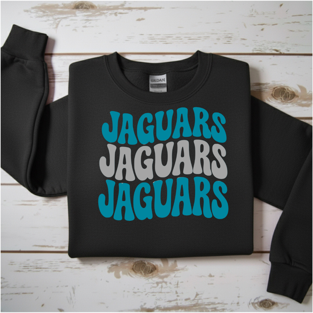 “Jaguars” Stacked Crewneck Sweatshirt