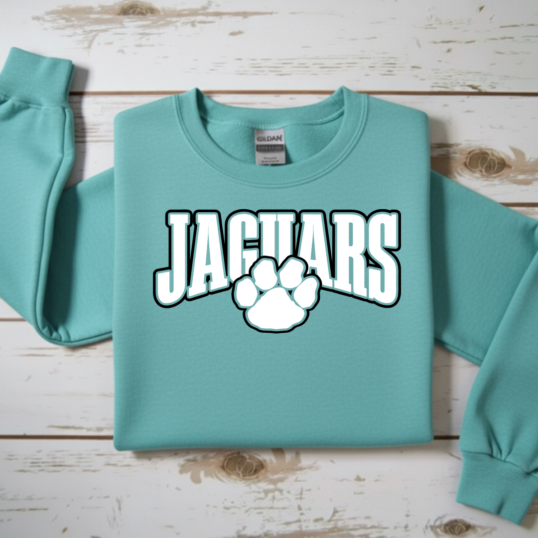 Jaguars with Print Crewneck Sweatshirt