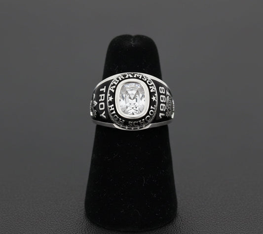 Promo Men’s Sterling Silver Square Traditional Class Ring