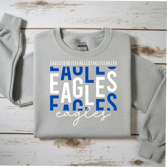 “EAGLES" Fan Crewneck Sweatshirt