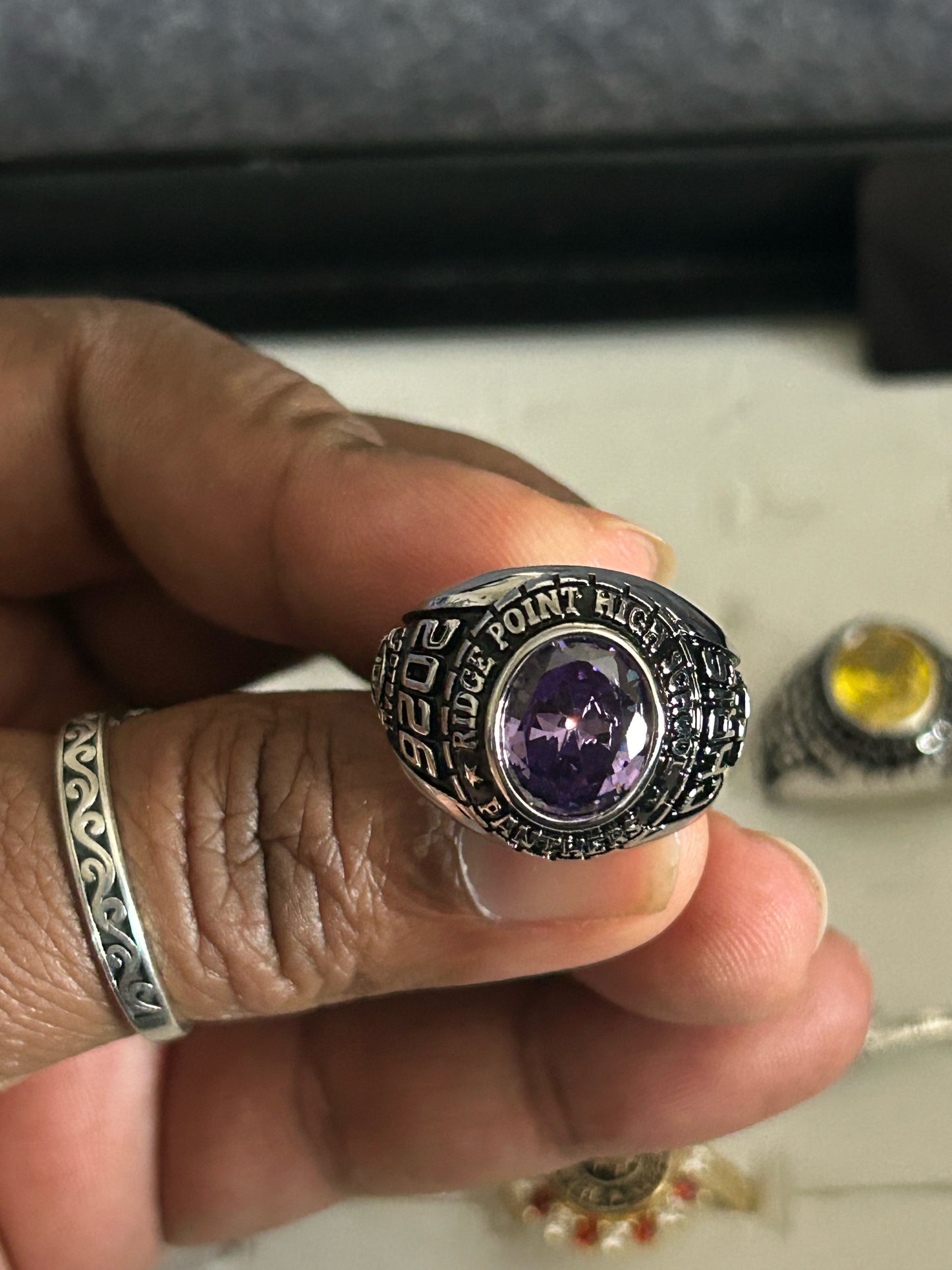 Men’s Ridge Point Panthers Oval Class Ring