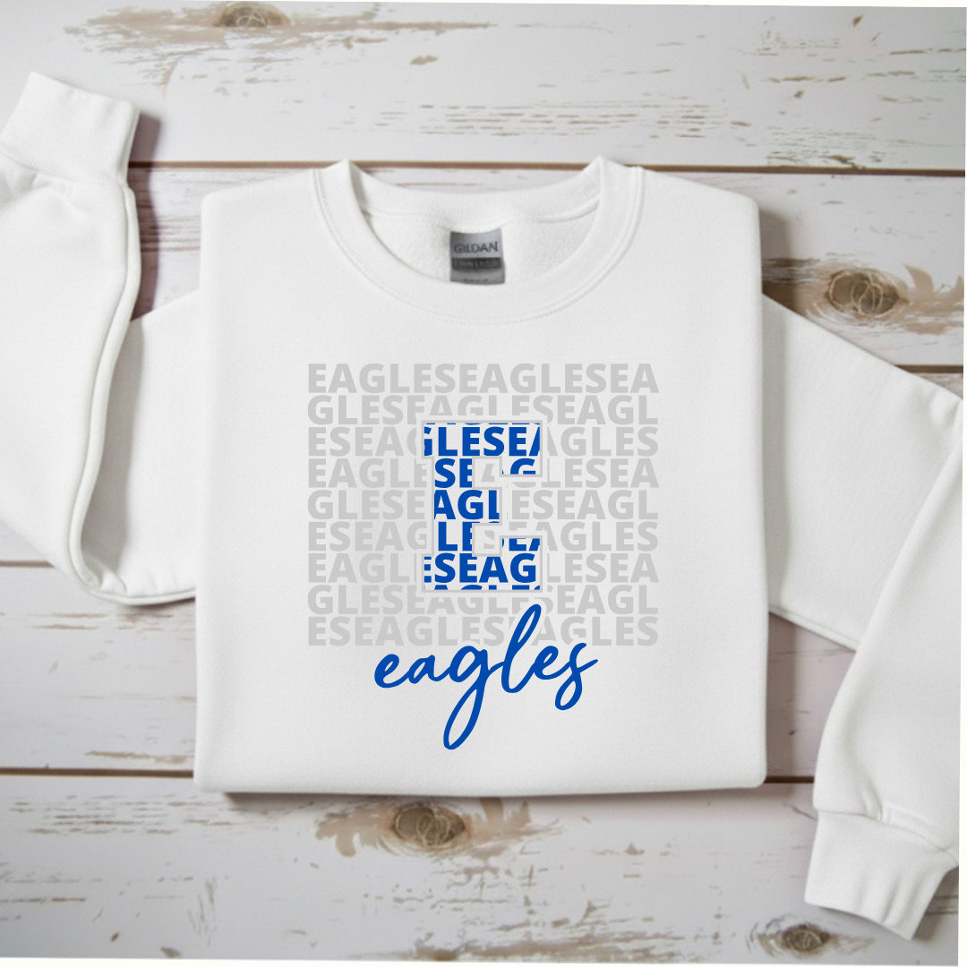 "Eagles Word" Mosaic Sweatshirt