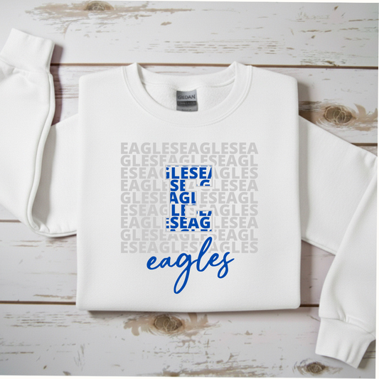 "Eagles Word" Mosaic Sweatshirt