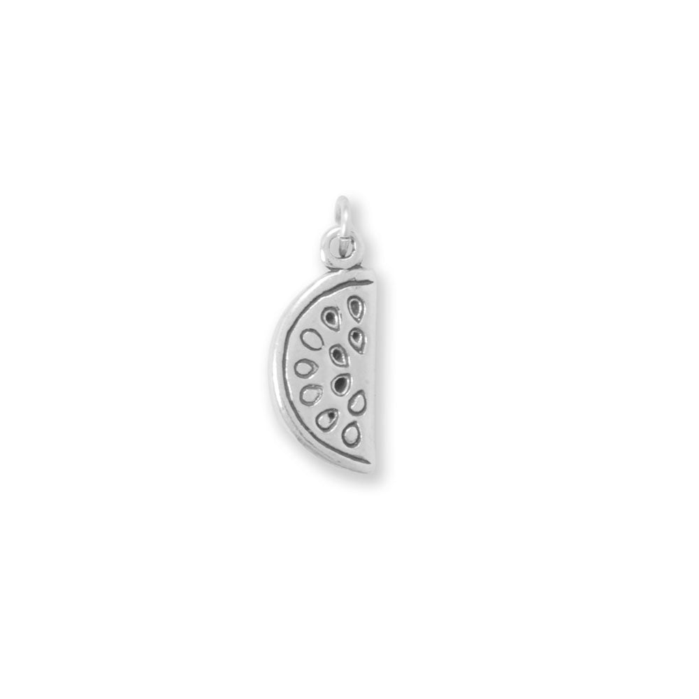 Silver or Gold Watermelon Slice Charm