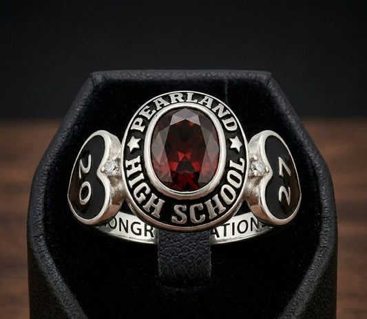 Heart-Framed Achievement Class Ring