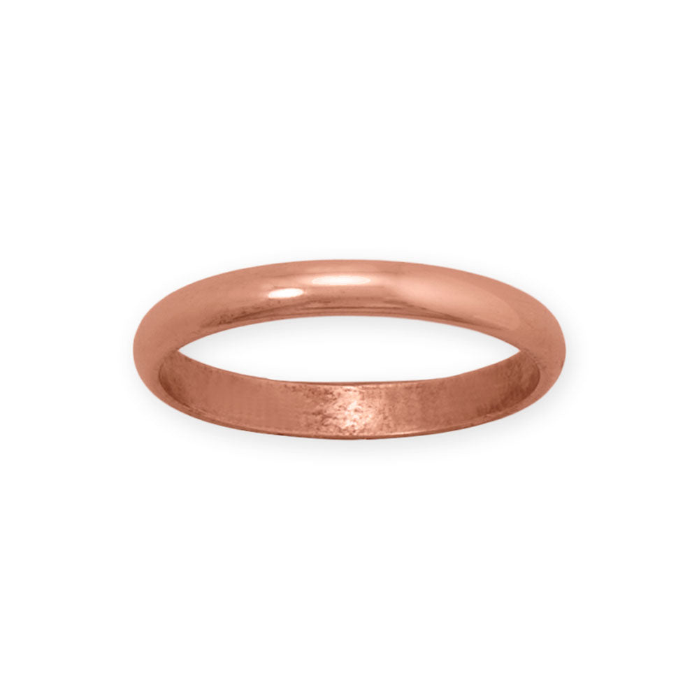 2.5mm Domed Solid Copper Ring