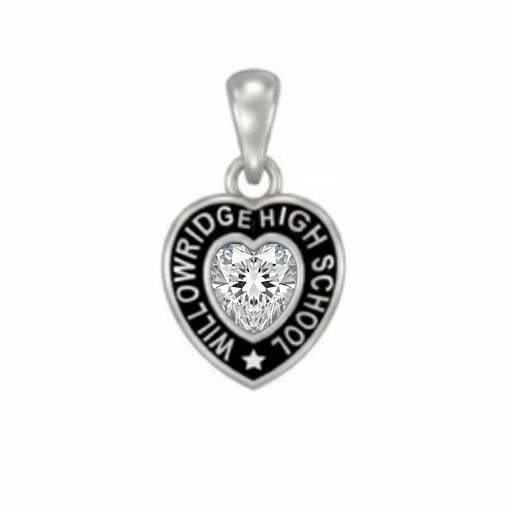 WHS Heart w/ Star Accent Class Necklace