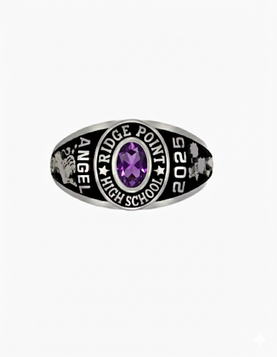 Ladies Sterling Silver Traditional Class Ring