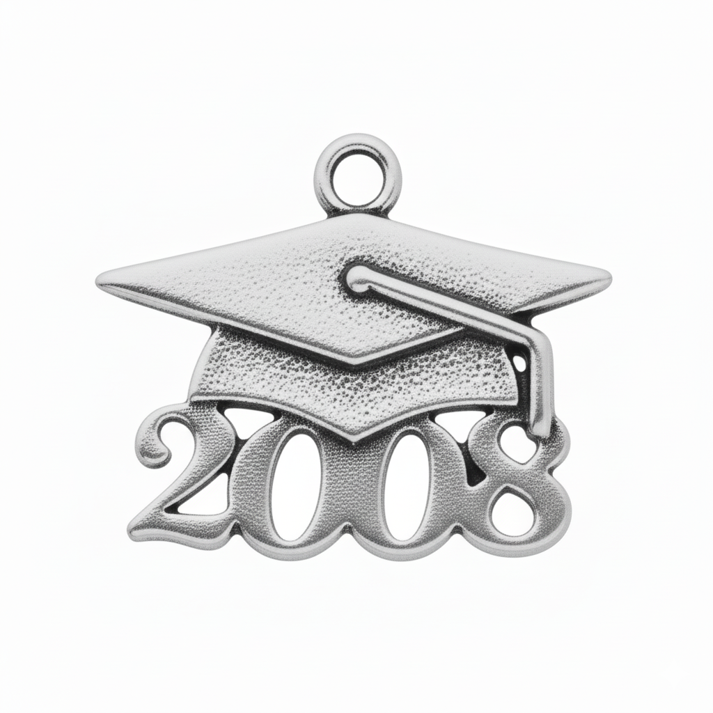 Grad Cap Year Charm