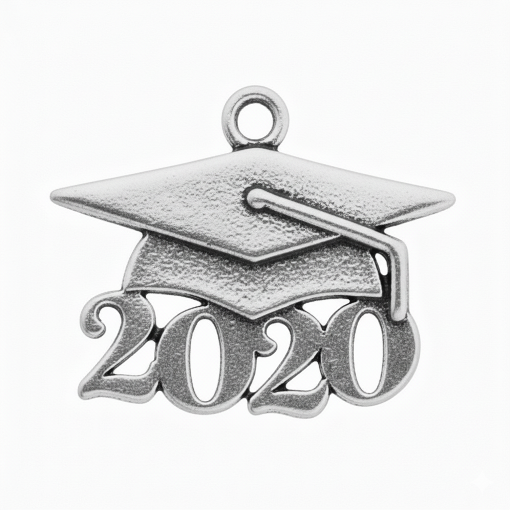 Grad Cap Year Charm