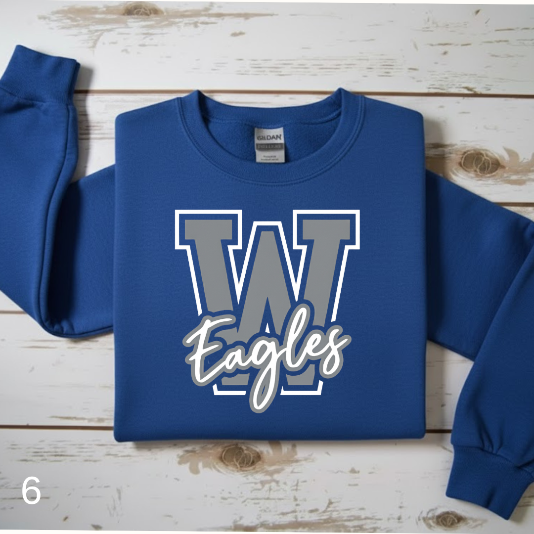 "Eagles" Initial Sweatshirt