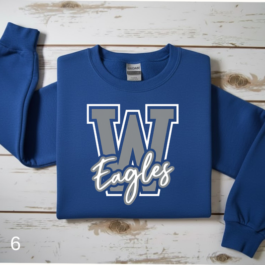 "Eagles" Initial Sweatshirt