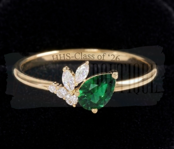 Ivy League Pear Class Ring