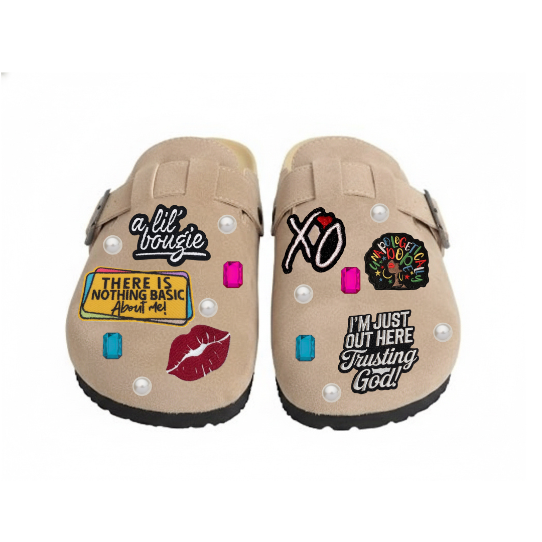 Handcrafted Patched Clogs