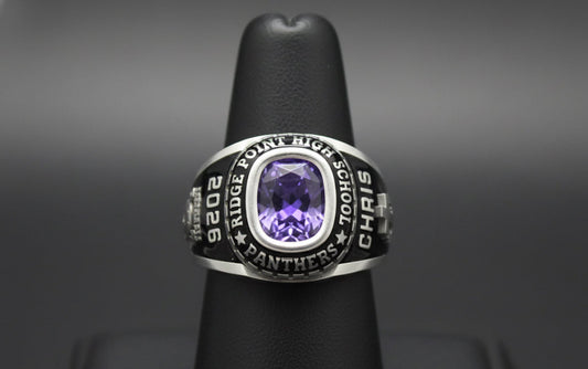 Men’s Ridge Point Panthers Square Class Ring
