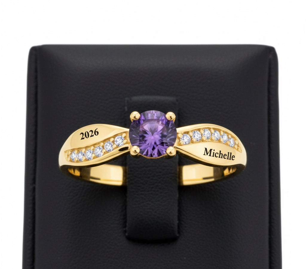 Wossman Sterling Silver Cross Band Class Ring