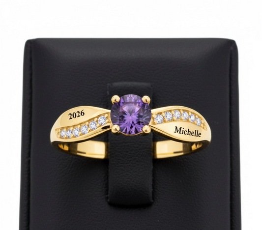 Wossman Sterling Silver Cross Band Class Ring