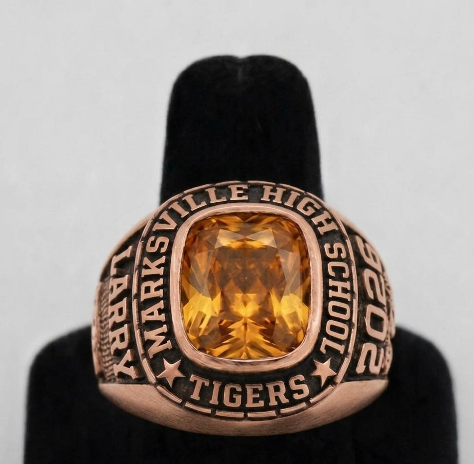 Marksville High School Tigers Men's Square Class Ring