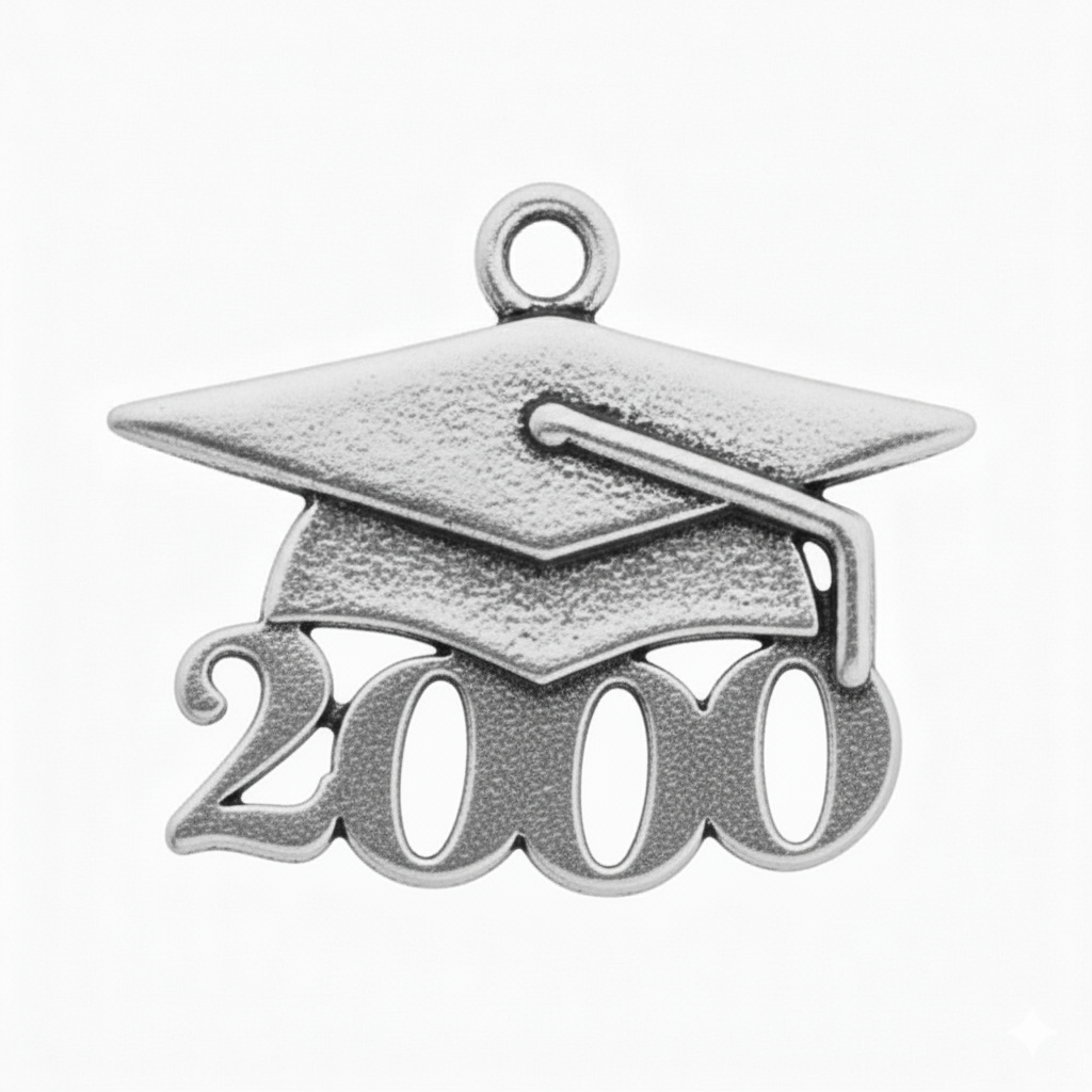Grad Cap Year Charm
