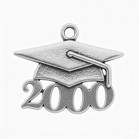 Grad Cap Year Charm