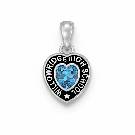 WHS Heart w/ Star Accent Class Necklace