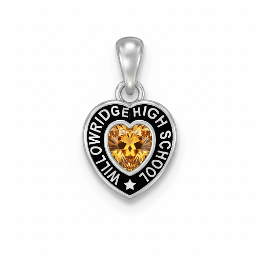 WHS Heart w/ Star Accent Class Necklace