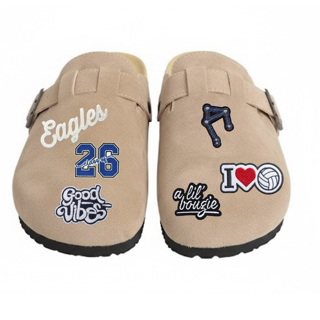 Handcrafted Patched Clogs