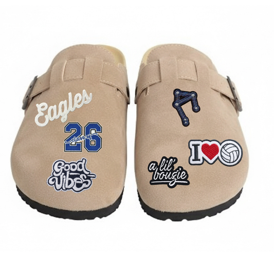 Handcrafted Patched Clogs