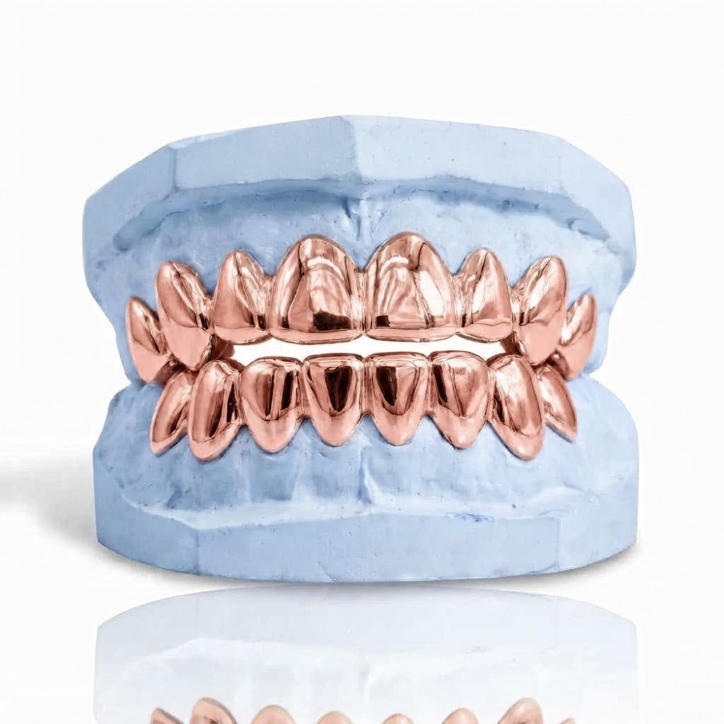 8 Top & 8 Bottom Silver Grillz Special