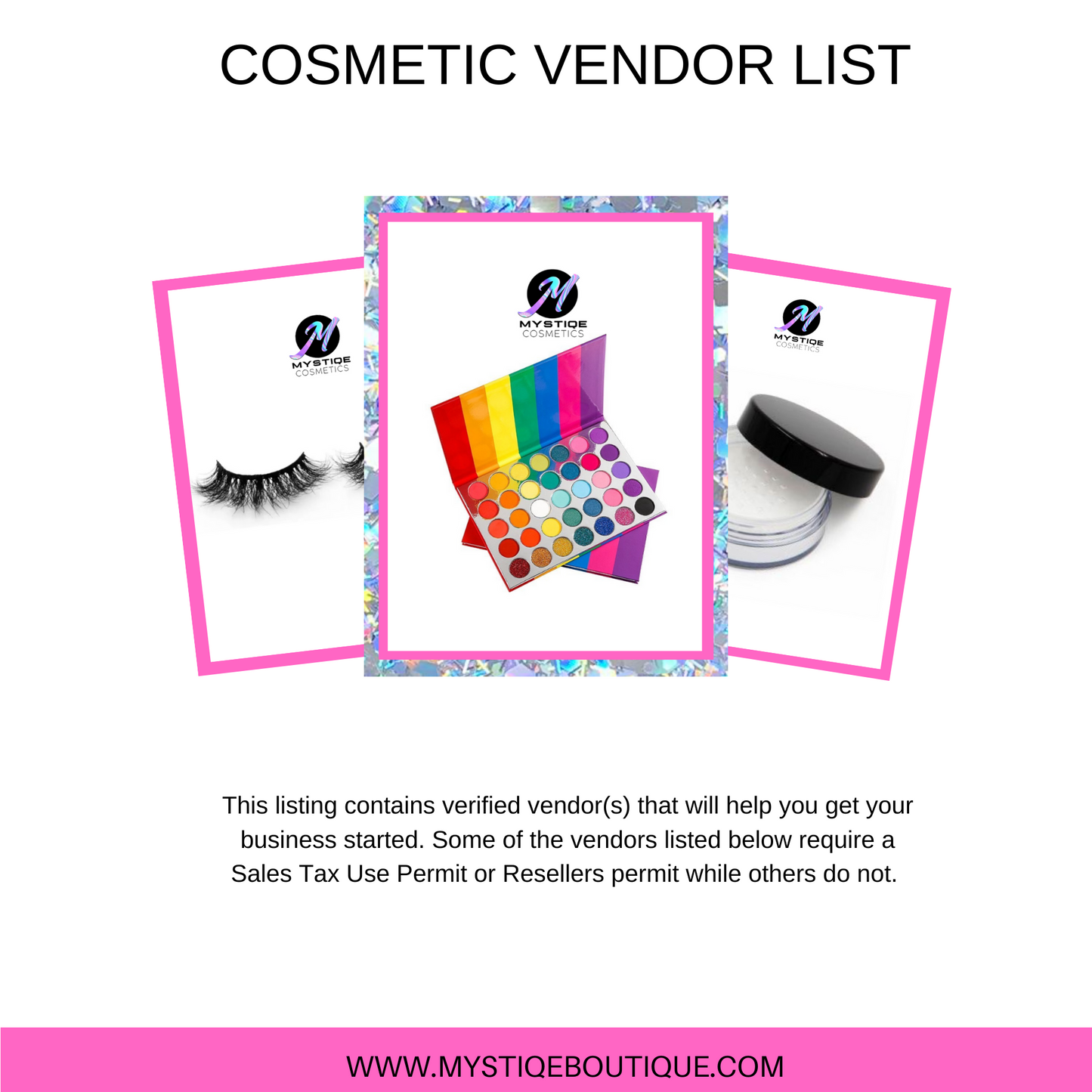 Lista de proveedores de cosméticos