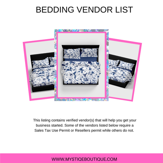 Bedding Vendor List