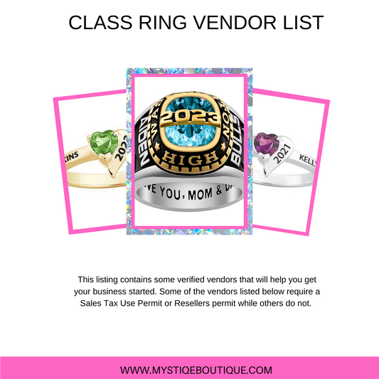 Class Ring Vendor List