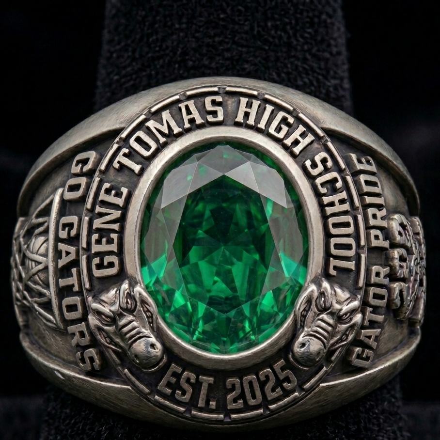Gene Tomas Men’s Oval Class Ring