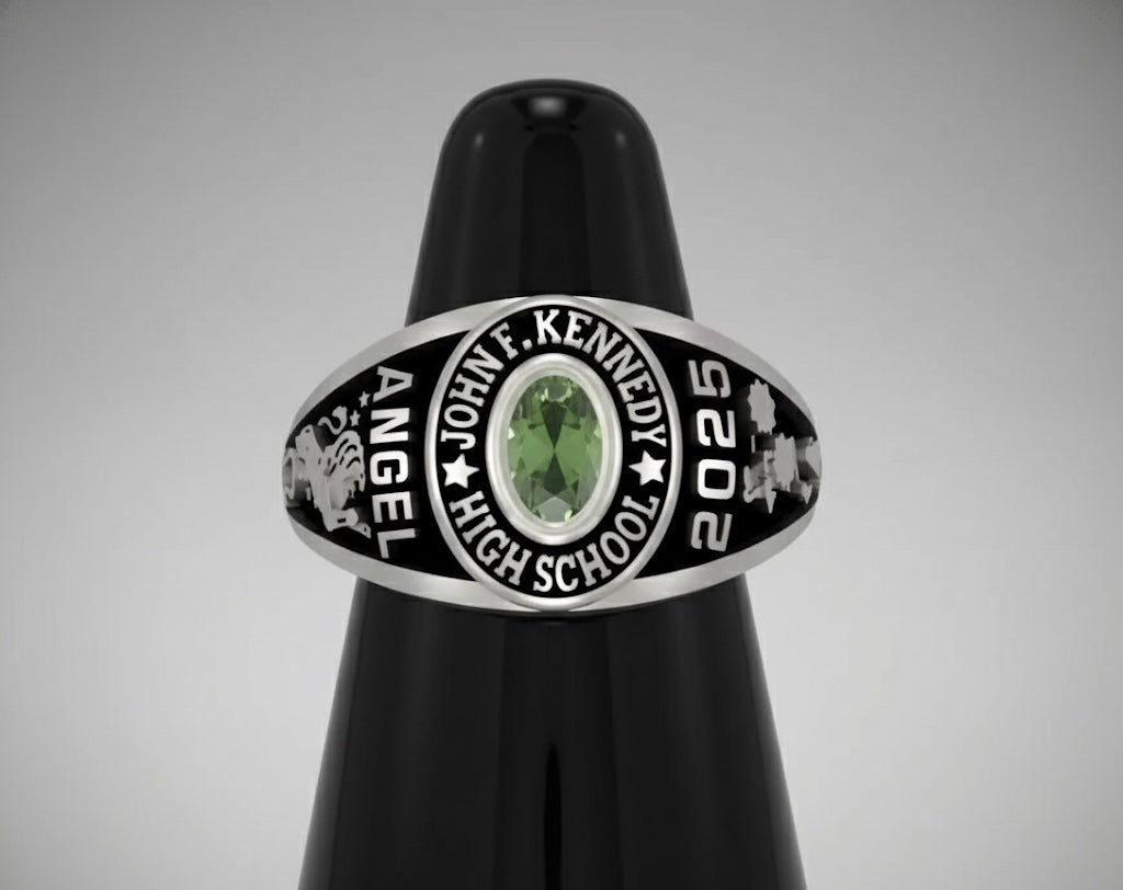 Promo Sterling Silver Ladies Traditional Class Ring