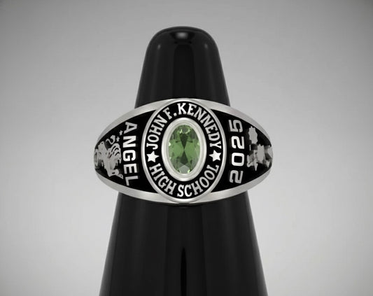 Promo Sterling Silver Ladies Traditional Class Ring