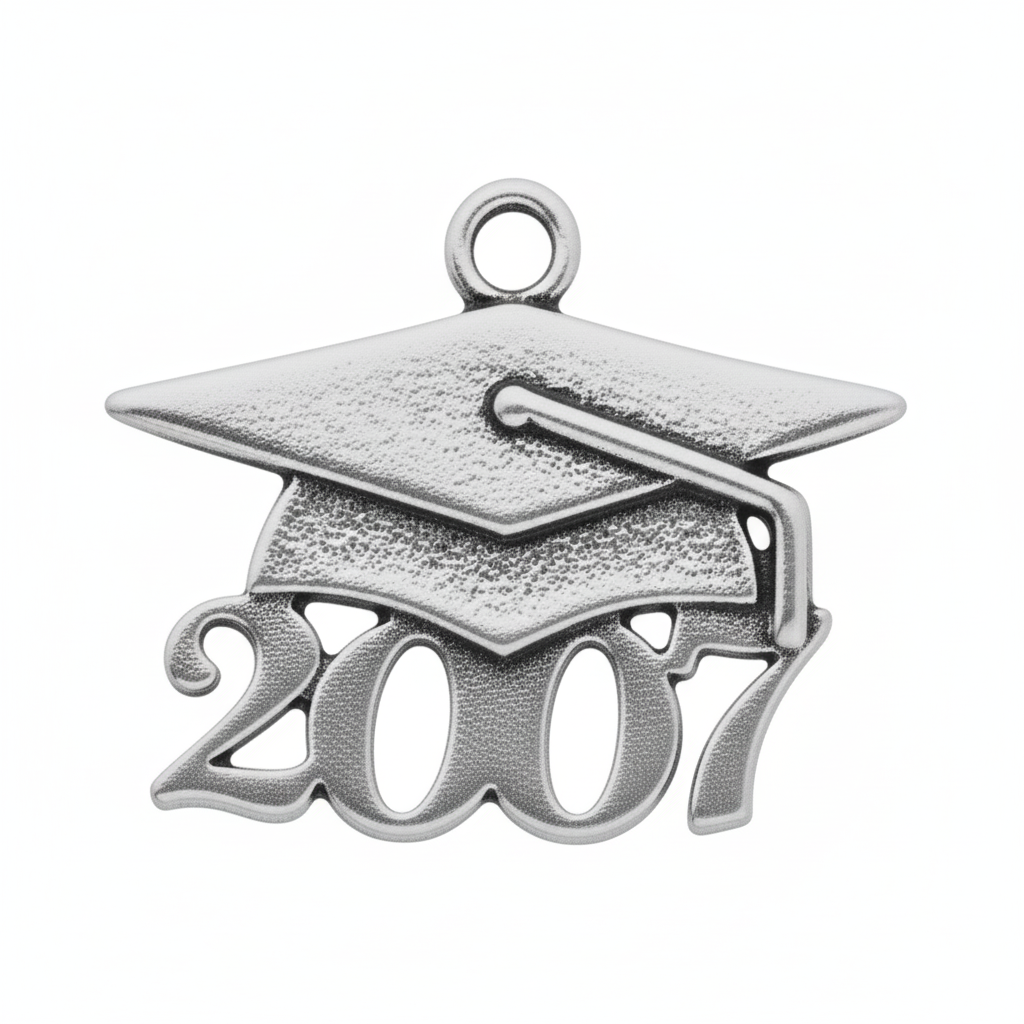 Grad Cap Year Charm