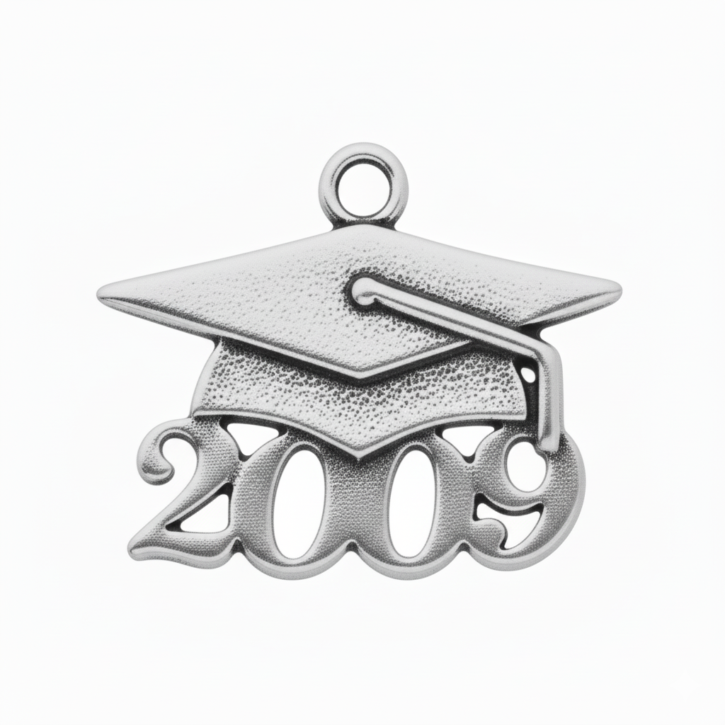 Grad Cap Year Charm
