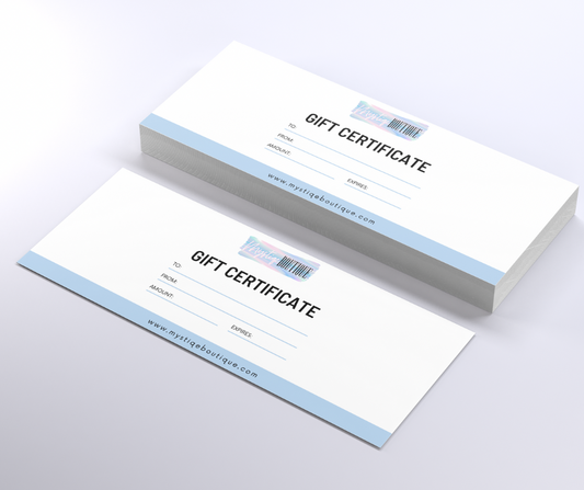 Printed Gift Certificates